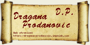 Dragana Prodanović vizit kartica